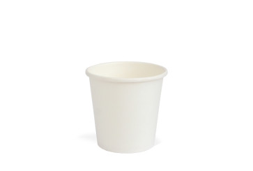 White coffee cup (espresso), PLA coated, 4oz/120ml