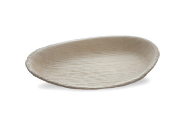 Palm leaf plate, egg shaped, 19 x 12cm