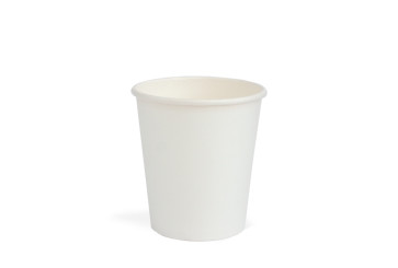 White coffee cup, PLA coated, 7oz/210ml