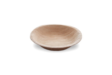 Palm leaf plate, round, 10cm