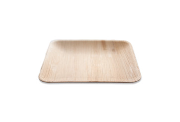 Palm leaf plate, square, 16cm