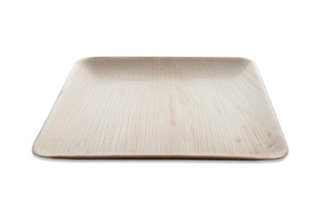 Palm leaf plate, square, 25cm