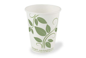 Coffee cup, PLA coated, 12oz/360ml, printed
