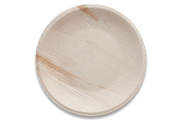 Palm leaf plate, round, 23cm