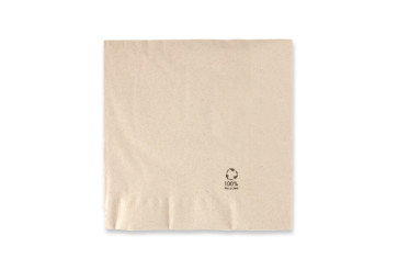 Napkin, brown, medium, 2-ply