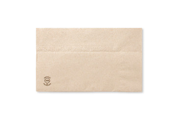 Napkin brown medium folded