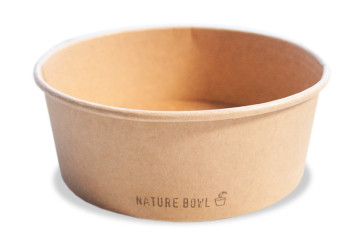 Salad/Poké bowl, kraft - Nature Bowl, 32oz/950ml, without lid