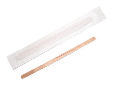 Wooden stirrer 11cm, individually wrapped