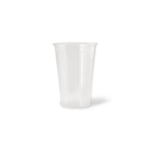 Transparent cup (water/soft drink), unprinted PLA, 200ml