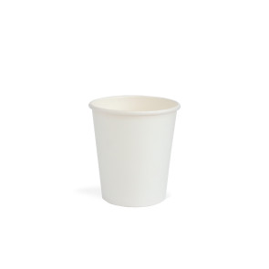 White coffee cup, PLA coated, 7oz/210ml