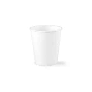 White coffee cup, PLA coated, 7oz/210ml