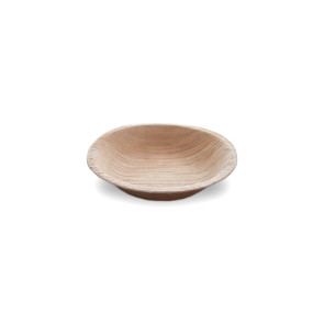 Palm leaf plate, round, 10cm