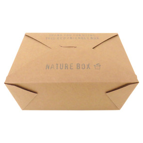 Meal box extra large, Kraft, 2750 ml