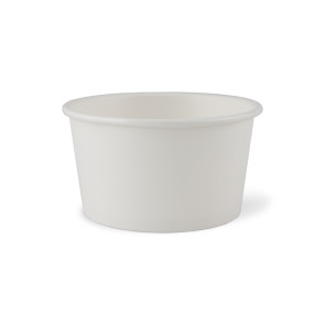 White soup bowl/ice cream tub, PLA coating 12oz (360ml)