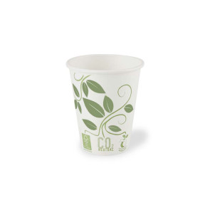 Coffee cup, PLA coated, 8oz/240ml, printed