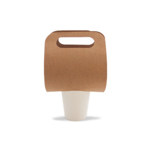 Kraft cup holder 12oz/360ml - 1 hole