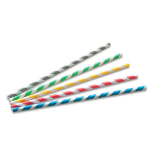 Paper straw, long, 23.5cm