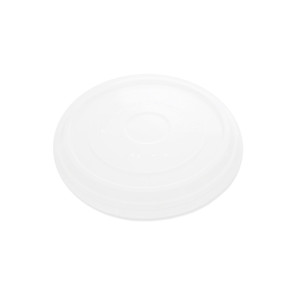 Transparent lid, flat (PLA), for bowl 12 - 32oz/360 - 950ml