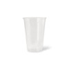 Transparent cup (beer/soft drink), unprinted PLA, 250ml