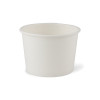 White soup bowl/ice cream tub, PLA coating, 16oz (450ml)