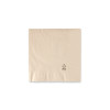 Napkin, brown, medium, 2-ply