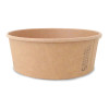 Kraft/PLA salad bowl 1300ml/40oz